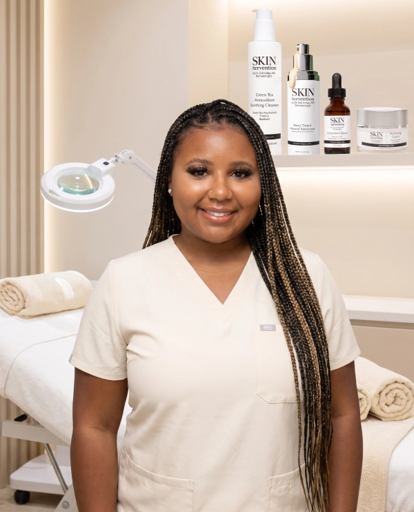 Morgan Gillespie, licensed esthetician for facials in Beverly Hills at SKIN/tervention by Dr. Zoë Indigo MD
